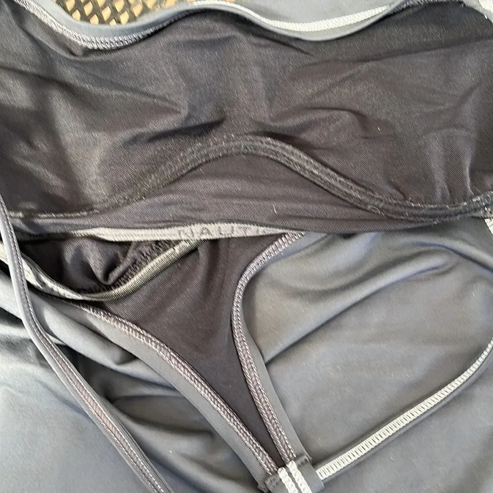 EXCELLENT CONDITION SIZE 12 NAUTICA  STRIPED BIKINI /TANKINI SET